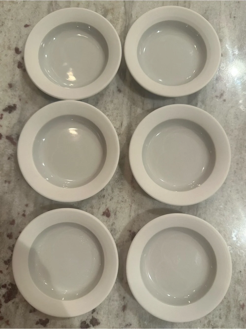 Set of 6 Crate & Barrel Graeden Butter Pats / Dipping Dishes